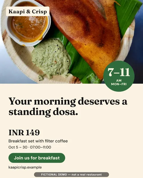The First-Crunch Club, a fictional Chennai breakfast campaign